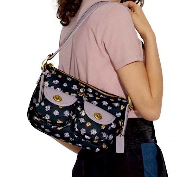 Coach Bags Coach Nwt Vintage Rose Print Nylon Cargo Shoulder Poshmark